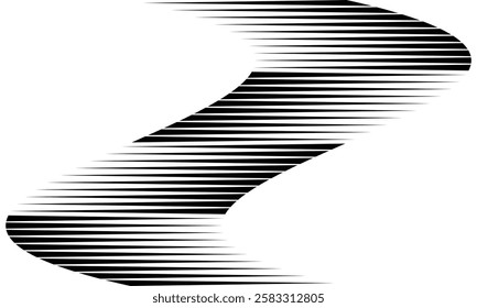 abstract oblique edgy flag line pattern art suitable for background.