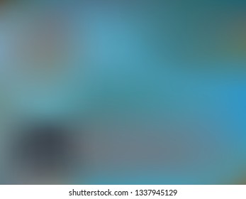 Abstract ocean aqua gradient background. Blue blur water backdrop. Vector illustration