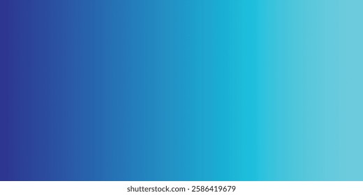 Abstract Ocean Blue gradient color background for website banner. vector light turquoise color, soft gentle blue light background. eps