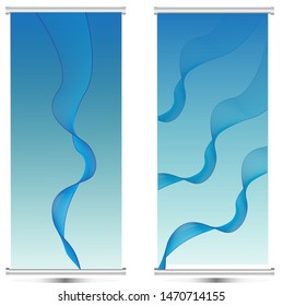 abstract ocean blue wave background vector