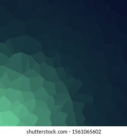 Abstract Ocean Delaunay Voronoi trianglify Generative Art background illustration