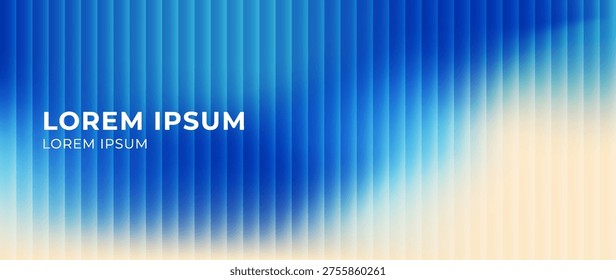Abstract ocean gradient background in blue and cyan with subtle vertical texture stripe inspired by sea waves, summer light. Calm airy seaside backdrop for banners, travel promotions, modern design
