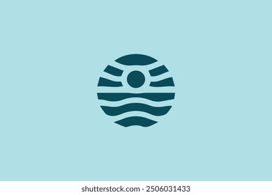 abstract ocean logo ready for sale