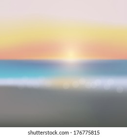 Abstract ocean seascape with blurred motion.