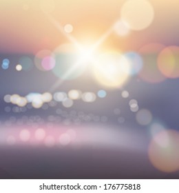 Abstract ocean seascape with blurred motion.