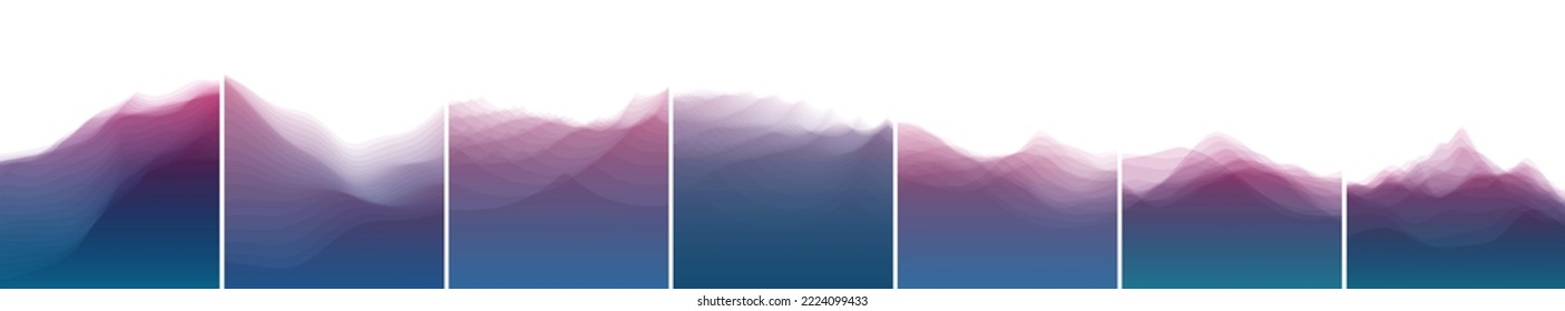 Abstrakte Ozeansaison. Meeresoberfläche. Wasserwellen. Naturhintergrund. Blühender Hintergrund mit Halfton. Modulares Bild. Vektorgrafik für Banner, Flyer, Cover, Poster oder Banner.