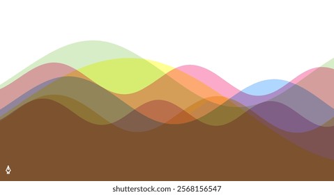 Abstract ocean seascape. Sea surface. Realistic landscape with waves. Nature background. Cover design template. 3d vector illustration for banner, flyer, poster or brochure.