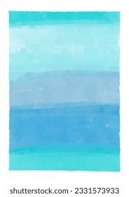 Abstract ocean themed hand painted watercolour background design
