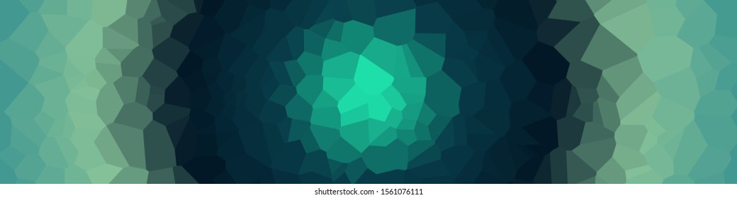Abstract Ocean Voronoi trianglify Generative Art background illustration