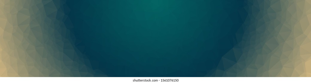 Abstract Ocean Voronoi trianglify Generative Art background illustration