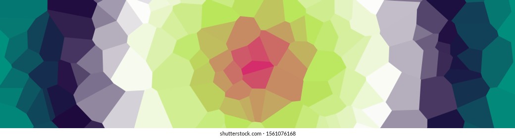 Abstract Ocean Voronoi trianglify Generative Art background illustration