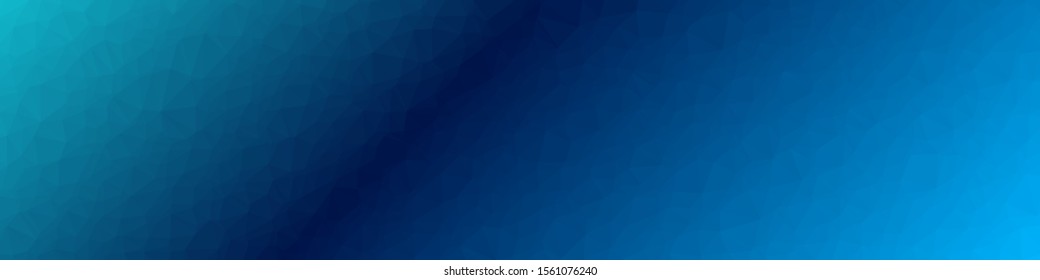 Abstract Ocean Voronoi trianglify Generative Art background illustration