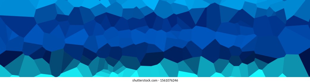 Abstract Ocean Voronoi trianglify Generative Art background illustration
