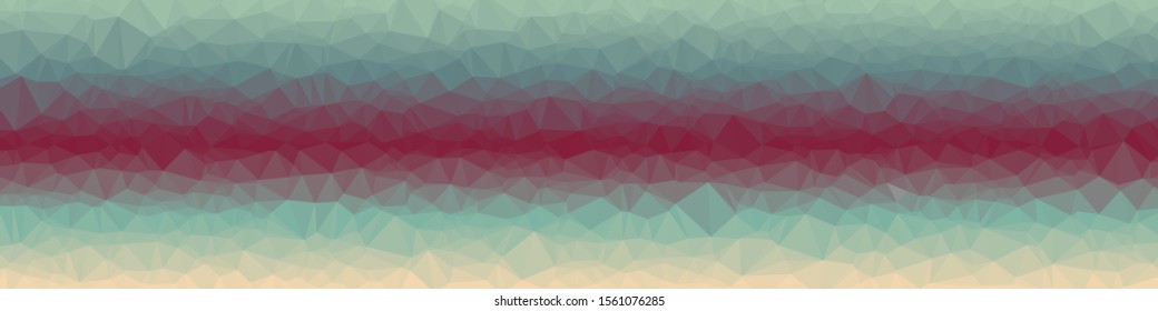 Abstract Ocean Voronoi trianglify Generative Art background illustration