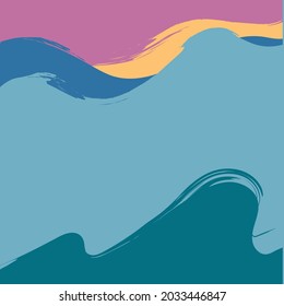Abstract ocean wave background design illustration eps 10.