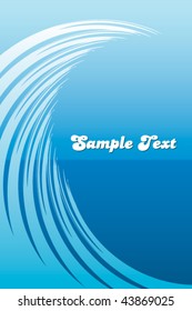 Abstract Ocean Wave background Vector. Also available in raster.