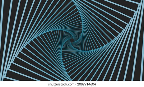 Abstract ocean wave blue gradient background element on black. Vector illustration for banner, poster, blog post and more, copy space for your text. 