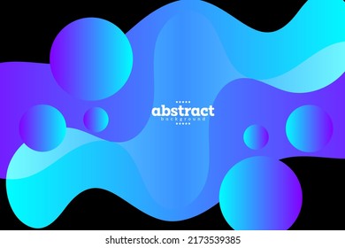 abstract ocean wave curve with floating sphere on black background. fluid biology theme  can be use for advertisement banner website cover product label technology package design vector eps.