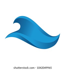 abstract ocean wave, logo