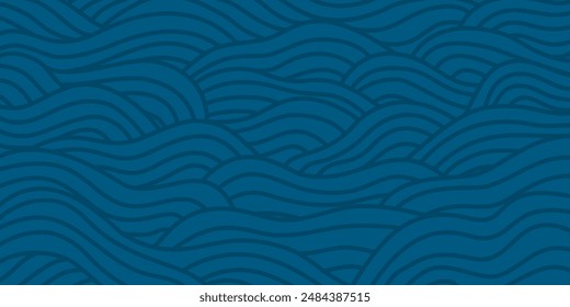 abstract Ocean Waves background. wave ocean background. abstract sea ripple, doodle wavy line background. sea and ocean ripple water background.