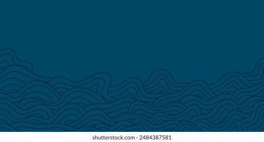 fondo abstracto de las olas del océano. fondo del océano de la onda. ondulación abstracta del mar, fondo ondulado de la línea del garabato. fondo del agua del mar y del océano ondulado.