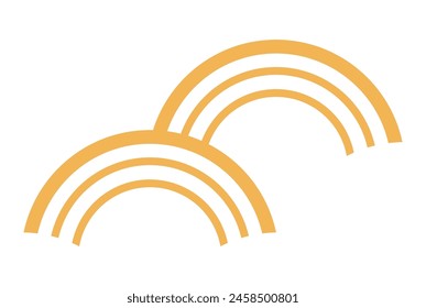 Abstract ocean waves, seigaiha element illustration. Dragon Boat Festival, Mid Autumn Festival, Lunar New Year traditional clip art, card, banner, poster element. Asian style design, isolated vector.