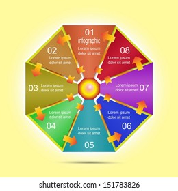 Abstract octagon concept banner template