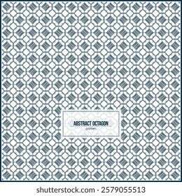 abstract octagon pattern for retro bussiness card background design