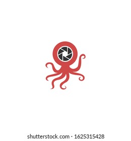 abstract octopus and camera icons