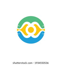 abstract octopus icon vector illustration design template