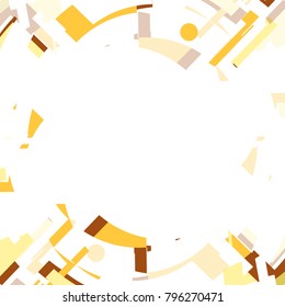 Abstract odd decorative frame design background with empty space vector