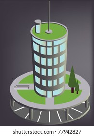 abstract  office building