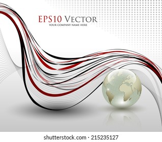 Abstract office composition - vector illustration