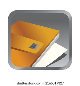 Abstract office icon and symbol art