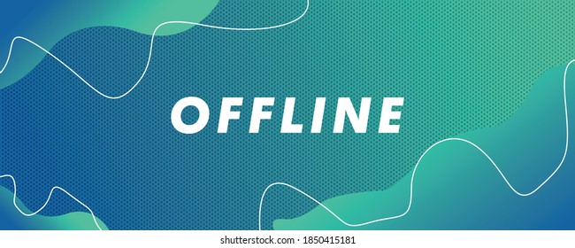 Abstract Offline Twitch Banner Template 