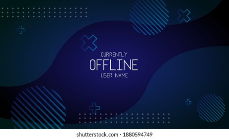 abstract offlone gaming banner background for streamer
