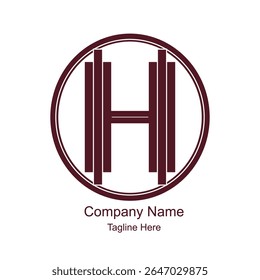 Abstrato OH HO letra monograma projeto, logotipo para empresa, projeto de logotipo vetorial.