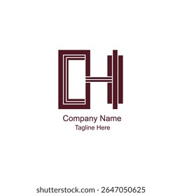 Abstract OH letra monograma design logotipo, logotipo para empresa, design de logotipo vetorial, 