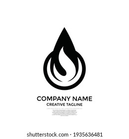 Abstract oil and energy company logo vector. power  gas symbol. eps 10