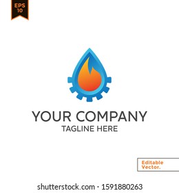 Gas Oil Logo Energy Logo Design Stock Vector (Royalty Free) 1890991774