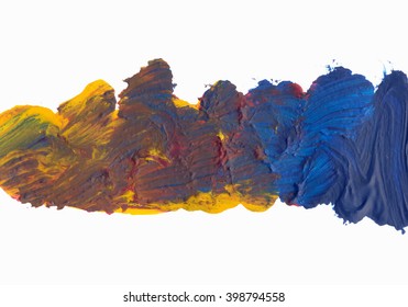 Abstract Oil Paint Mess