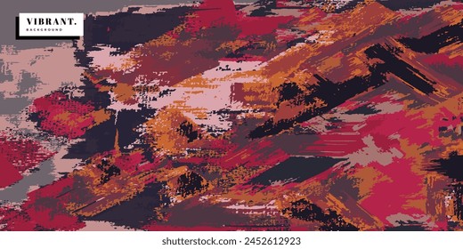 Abstract oil painting background. Rough brush strokes texture backdrop. Modern art layout for exhibition poster design.