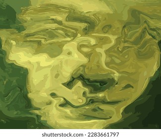 abstract oil painting background vector illustration image