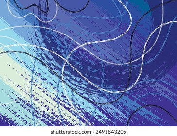 Abstract oil painting on canvas.Textured vector background. Hand-drawn oil painting. Abstract art vector background. 