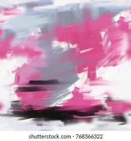 Abstract oil painting seamless pattern. Hand drawn paint brushes background. Print for fashion, decor, wrapping.