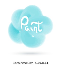 Abstract oil painting texture. Frame for your text. Hand drawn paint brushes background. 