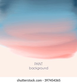 Abstract oil painting texture. Hand drawn paint brushes background. Pastel color palette.