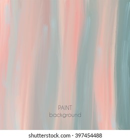 Abstract oil painting texture. Hand drawn paint brushes background. Pastel color palette.