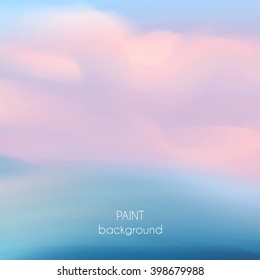 Abstract oil painting texture. Hand drawn paint brushes background. Pastel color palette.