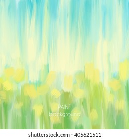 Abstract oil painting texture. Hand drawn paint brushes background. Pastel color palette.